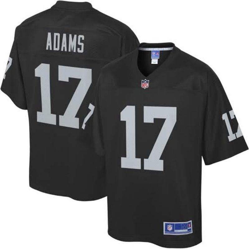 Jersey Nfl Vikings Patriots 49ers Bills Oakland Raiders Adams Grade ori Jersey Nfl Big Size