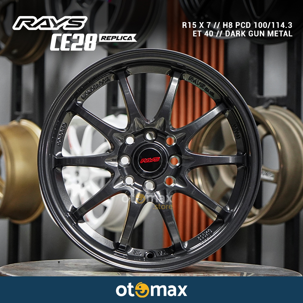 Velg Mobil Rays Ce28 Ring 15 Dark Gunmetal