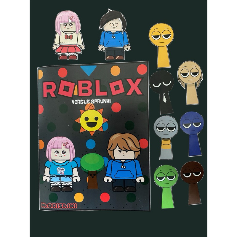 Paper Book Sprunki Roblox Mainan Anak Perempuan Dan Laki Laki Buku Busy Books Mainan Bongkar Pasang 