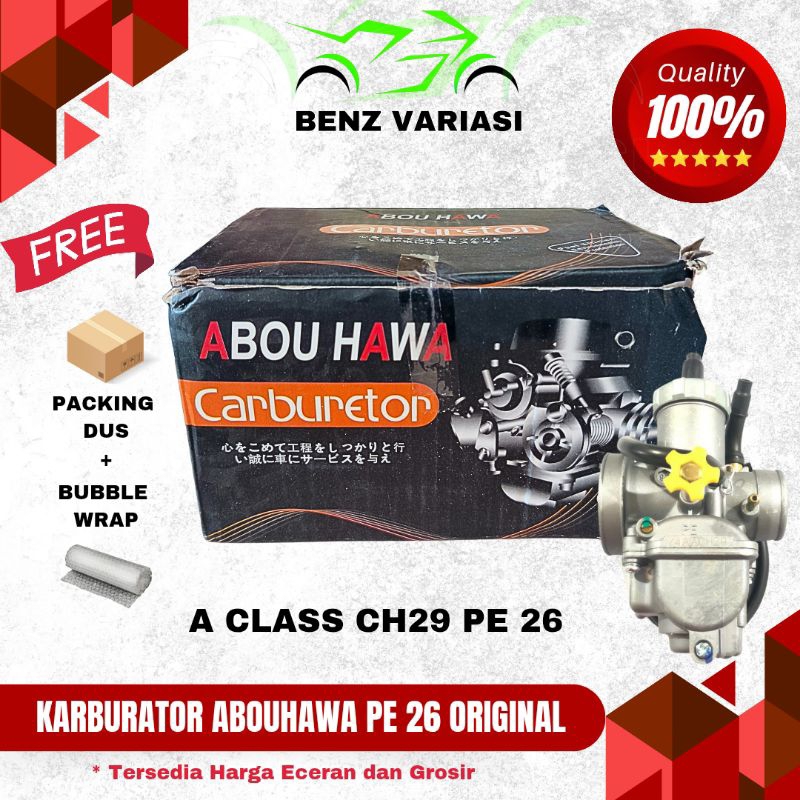 KARBURATOR ABOU HAWA PE 26 A CLASS CH29 ORIGINAL MURAH SURABAYA