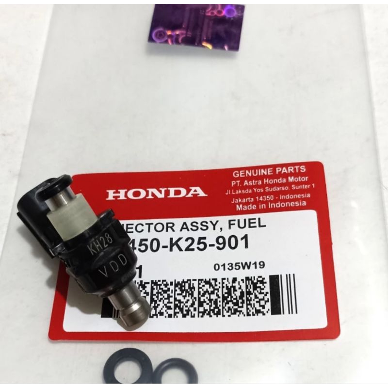 INJEKTOR INJEKTOR ASSY HONDA BEAT FI/SCOOPY FI HOLE 6 ORIGINAL K25
