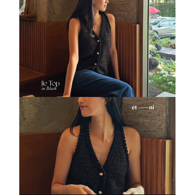 Shopetni Etni - Jie Top Black (Preloved)