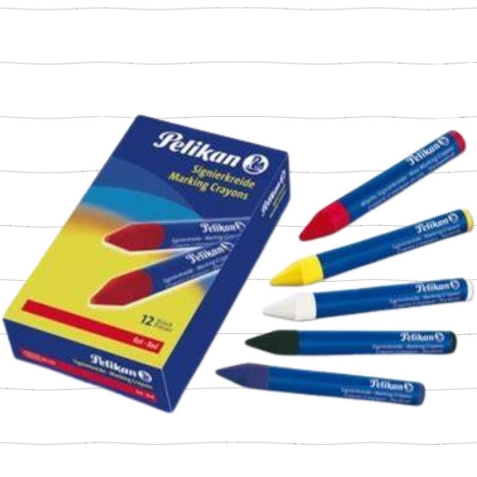Pelikan Crayon Marking hitam kuning merah putih hijau