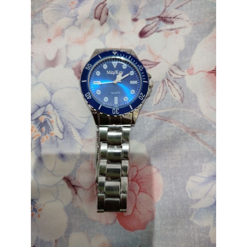 Jam Tangan Pria McyKcy Mesin Baterai Strap Rantai  Stell