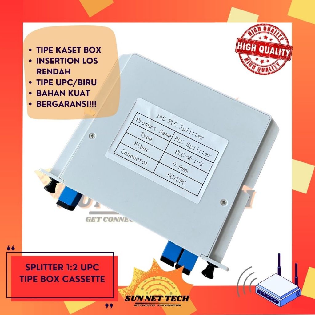Pasif Splitter 1 2 SC UPC Passive Splitter BOX 1:2 SC UPC