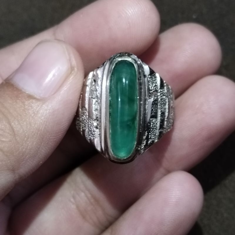 Batu cicin bacan mejiko 18×5×6 mm (kode16)
