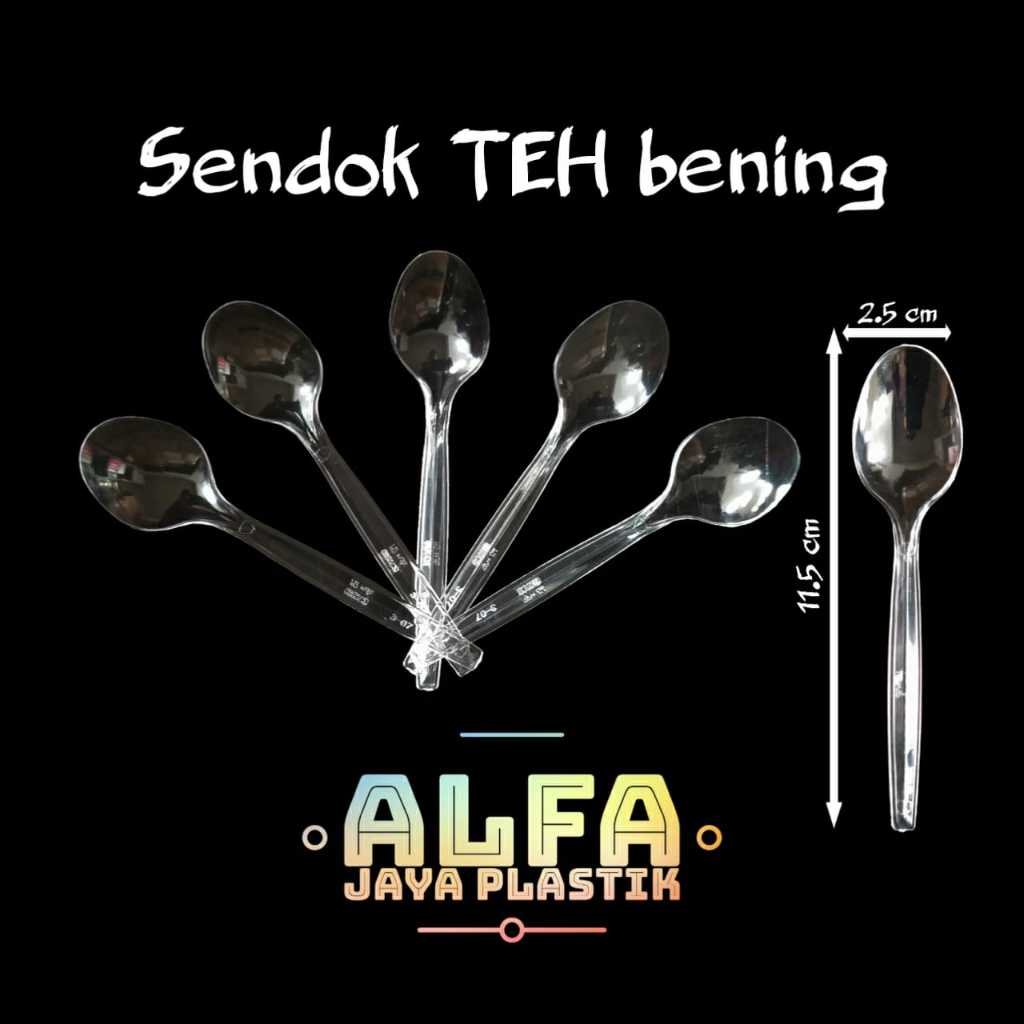 Sendok TEH KCS bening / sendok puding