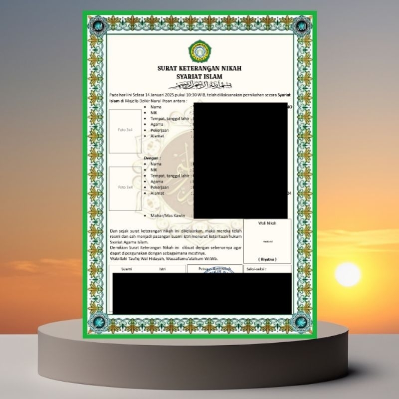 

Kutipan Keterangan Nikah