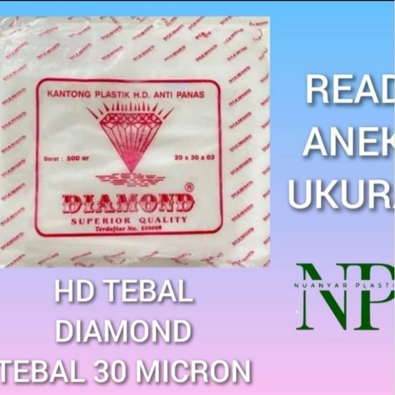 plastik HD Tebal Diamond 60 x 100 cm plastik Anti Panas ukuran besar