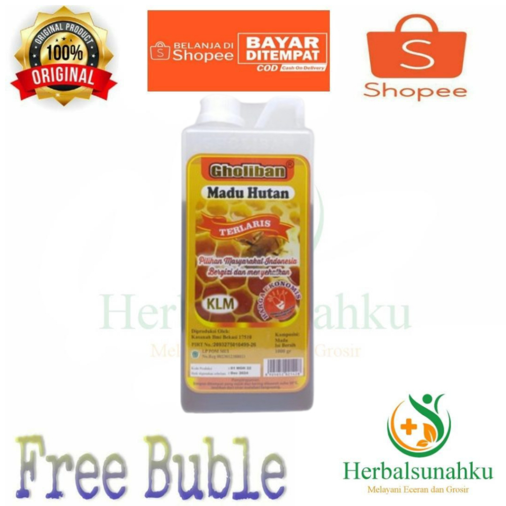 

Promo Best Seller..!!! Madu Gholiban 1 kg Original Madu kalimantan