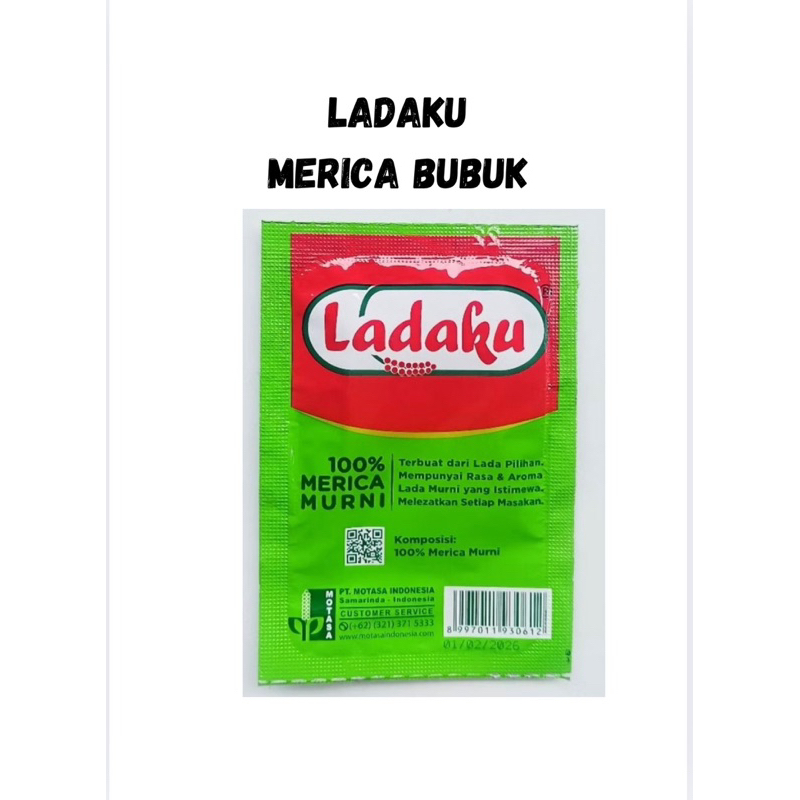 

Ladaku Merica Bubuk Murni 1000 Ladaku sachet 1000