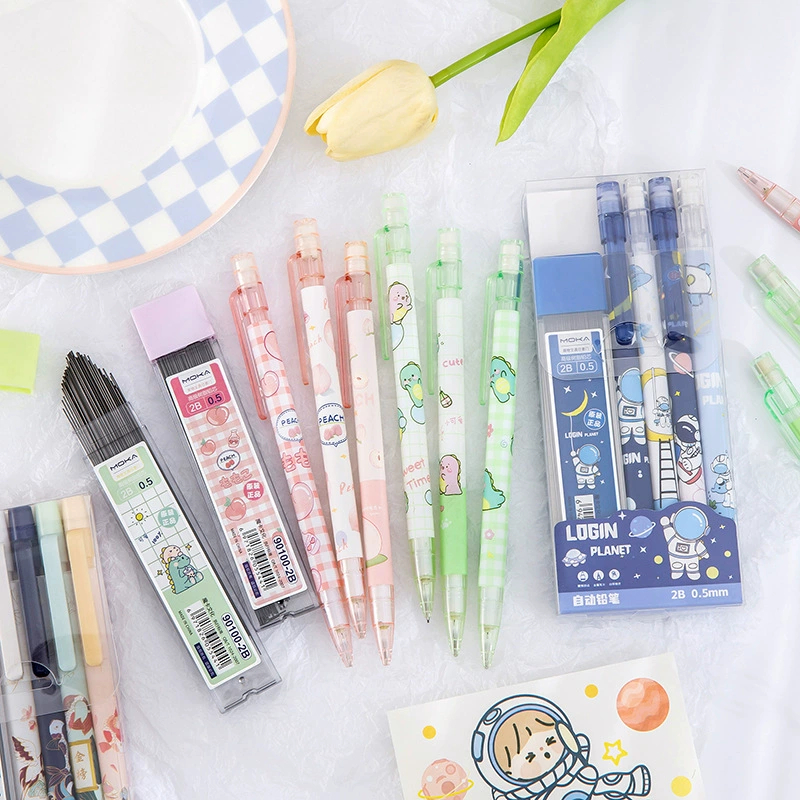 

(1pcs) Pensil Mekanik 0.55 mm Motif Lucu/Pensil Mekanik Satuan Kartun Lucu