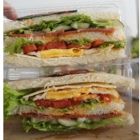 

SANDWICH isi telor, keju, beef.
