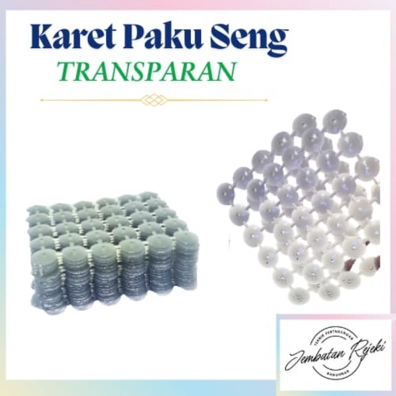 Karet Paku Seng TRANSPARAN / Karet Paku Payung Asbes Transparan