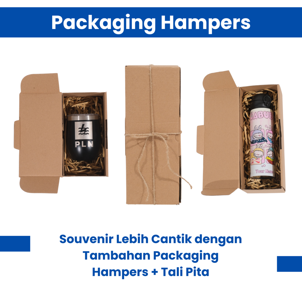 

Packaging Hampers Box/Dus Souvenir Acara Free Kertas Cacah dan Pita Estetik