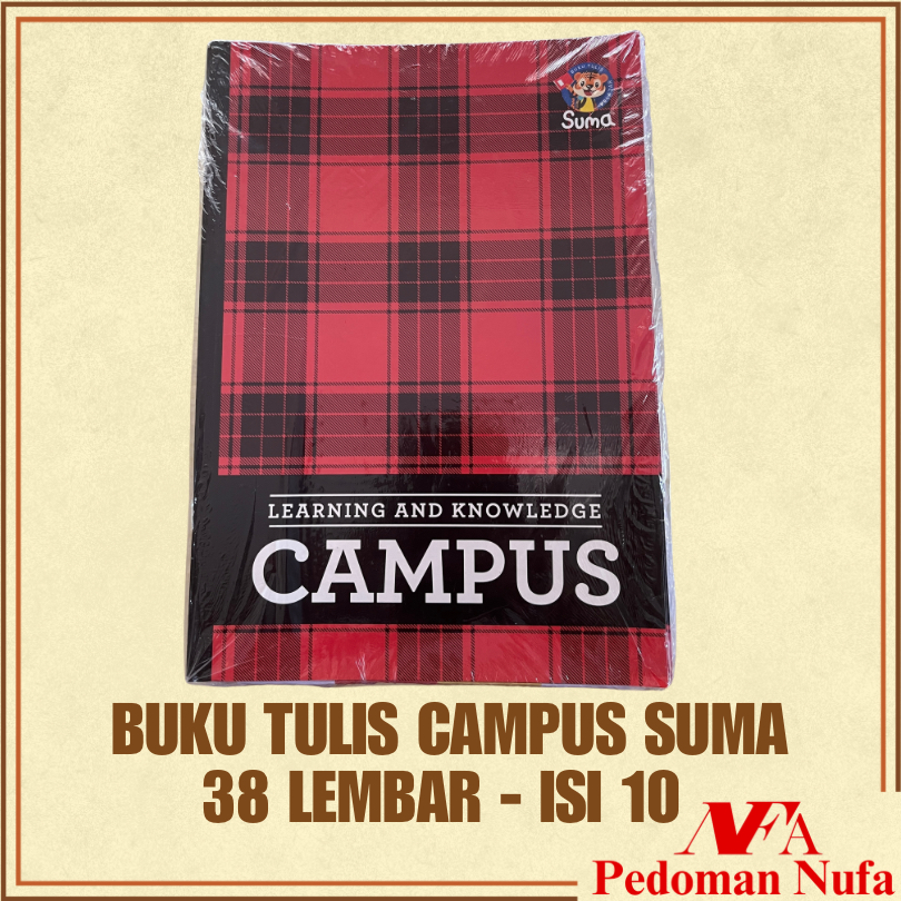 

NUFA Buku Tulis Boxy Campus SUMA 38 Lembar 1 Pack (isi 10) Buku Tulis Big Boss Buku Tulis Murah