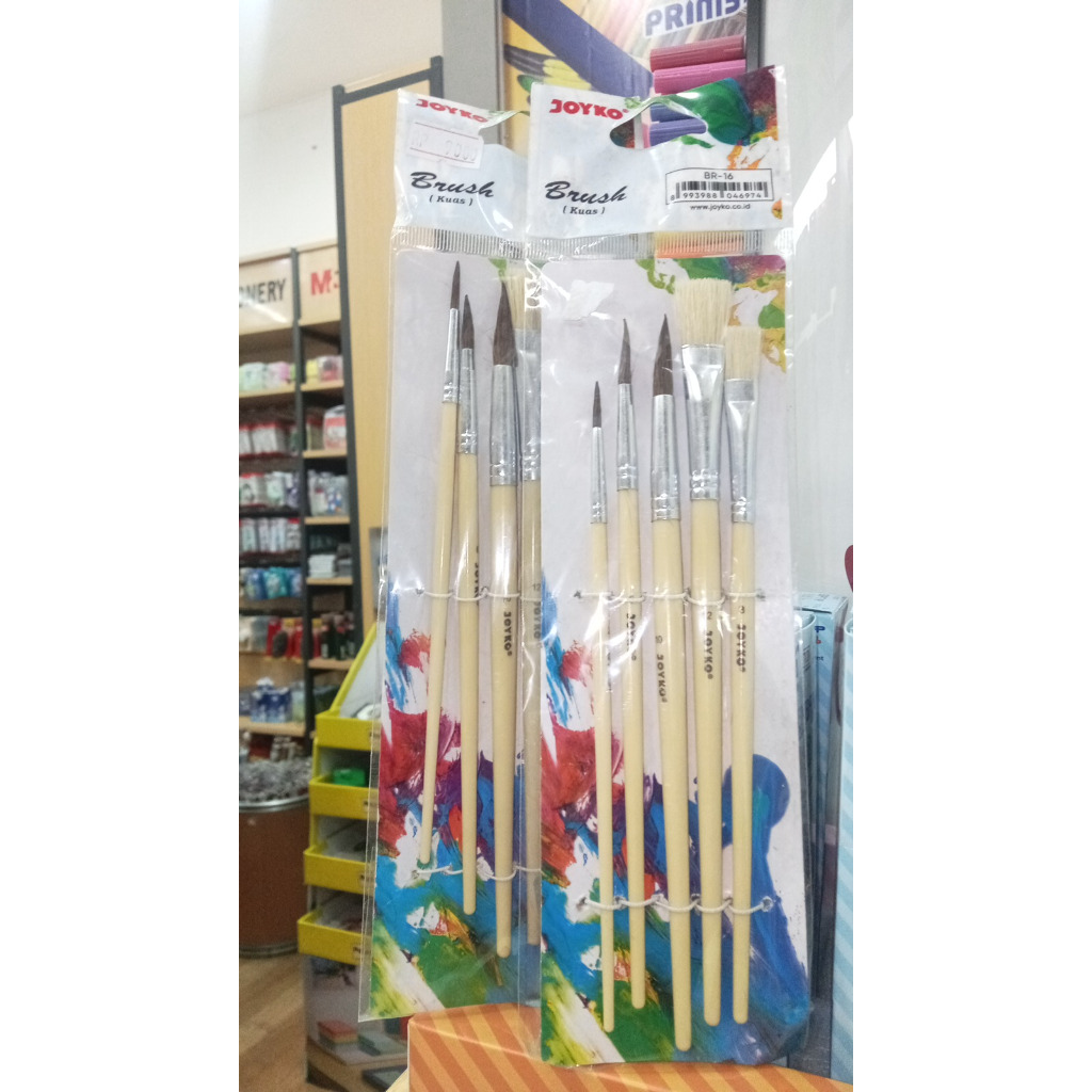 

Joyko Brush Set Acrylic / Kuas Lukis Joyko Cat Akrilik Air Poster BR-16