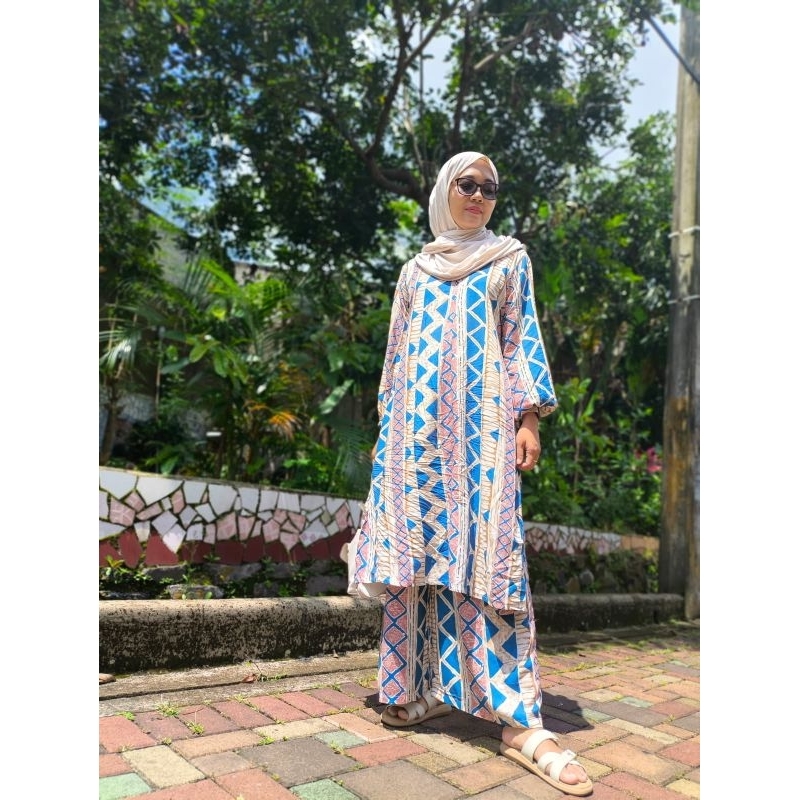 KF Tunik Set | Tunik wanita | baju set tunik | baju muslim wanita