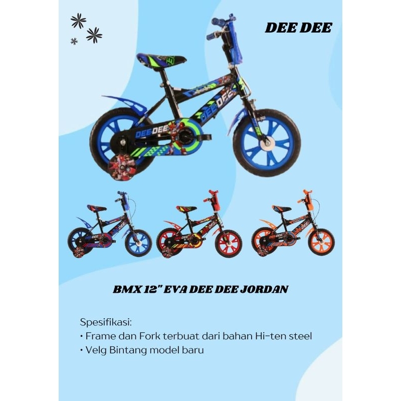 Sepeda anak Laki - laki BMX 12 inch DEE - DEE JORDAN (KKD)