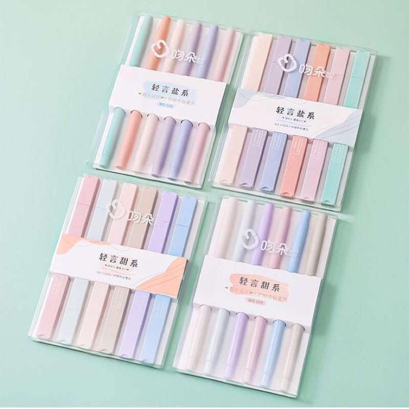 

6PCS/SET Stabilo | Highligter Pastel Duo Head