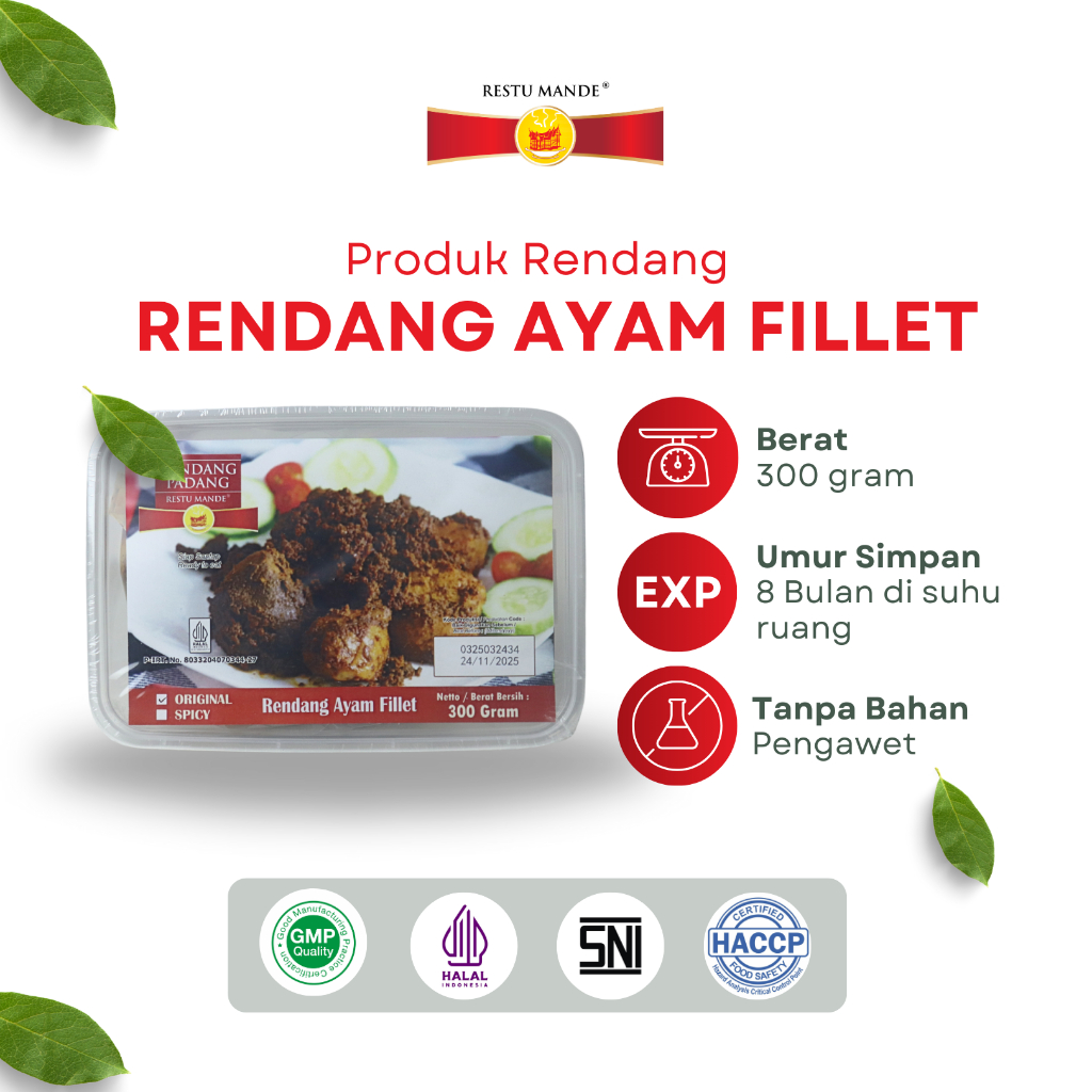 

Restu Mande Rendang Ayam 300gr
