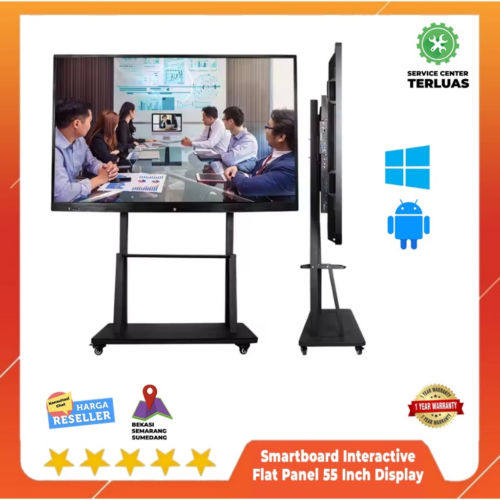 Smartboard Interactive Flat Panel 55 Inch Display