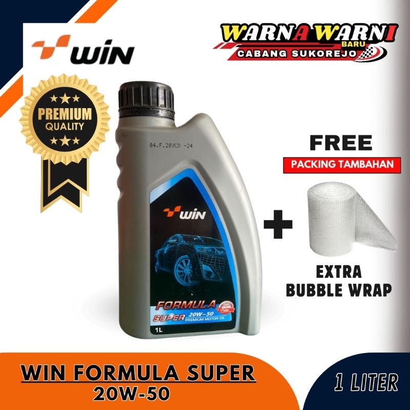 OLI WIN FORMULA SUPER 20W -50 (1L) MOBIL MOTOR 4T MESIN BENSIN