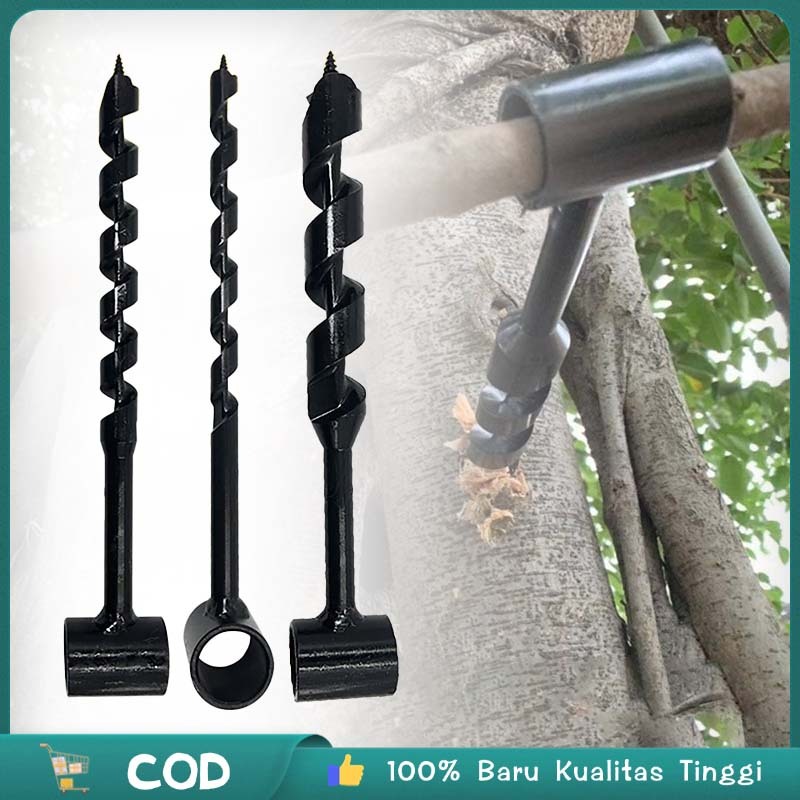 Bor Kayu Manual Bor Tangan Manual Bor Kayu 10/19/25mm Mata Bor Auger Bit Serbaguna