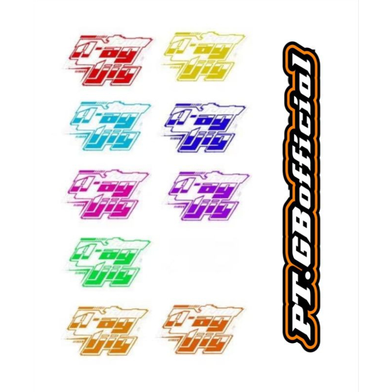 STIKER CUTTING MINIATUR BUS SKALA 1 : 35  TEAM SUPPORT AJAG IJIG