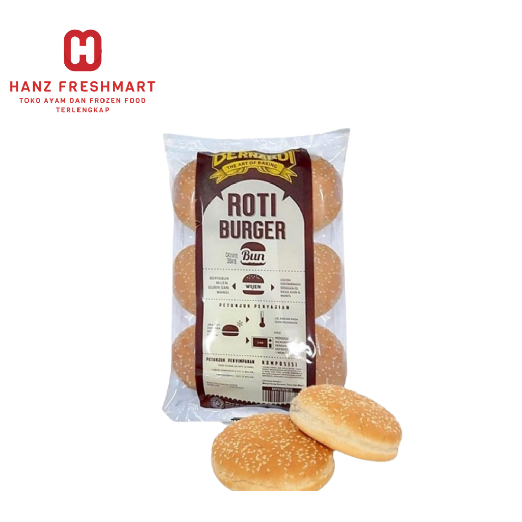 

Bernardi Roti Burger Wijen isi 6pcs 300gr - Hanz Freshmart