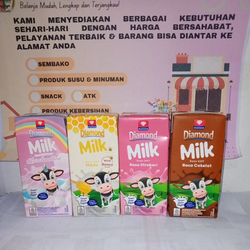 

Diamond Milk Susu UHT 200ml
