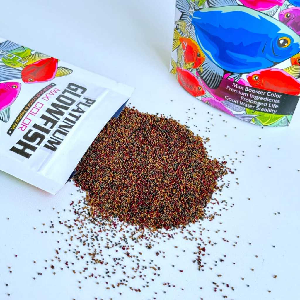 Galaksi_Bumiayu Pelet Glow.Fish Pelet Ikan Kecil Pelet Ikan Glow.Fish Tetra Guppy Dll