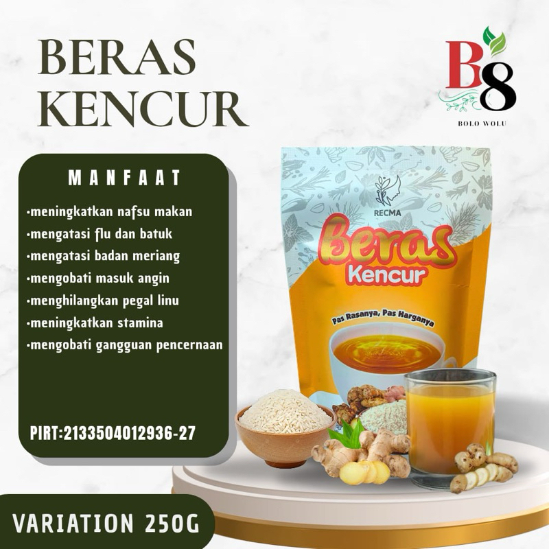 

BERAS KENCUR INSTAN TANPA AMPAS PREMIUM 250g