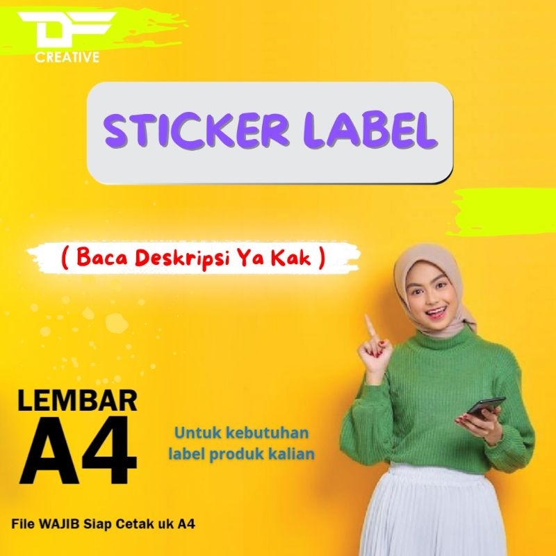 Stiker custom label - stiker kemasan kertas - stiker custom