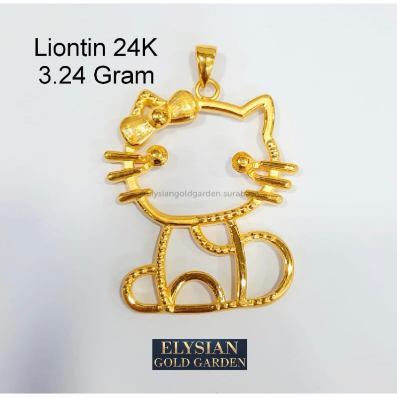 Liontin Emas Hello Kitty