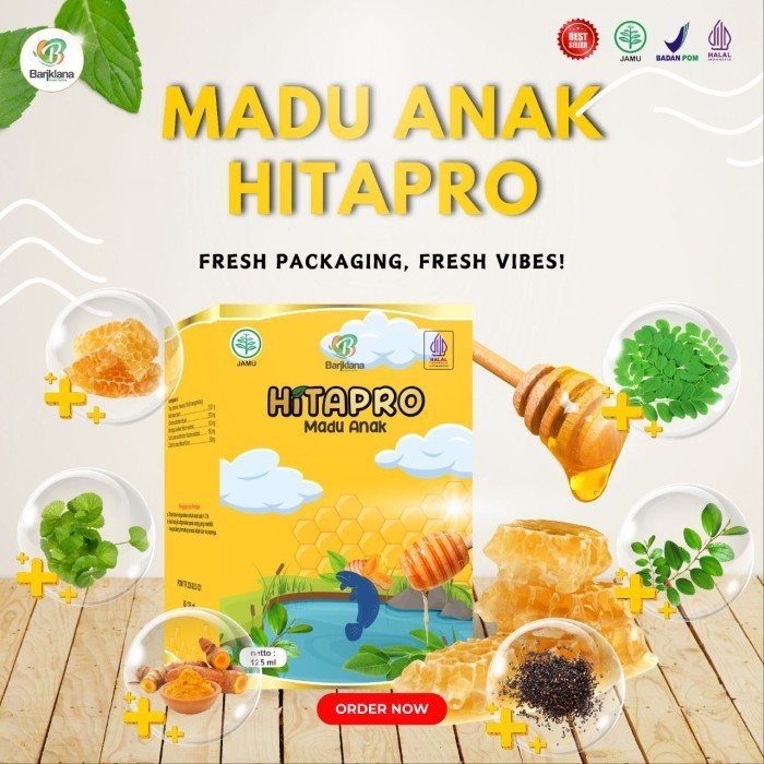 

(BISA COD) "MADU ANAK HITAPRO ,menambah nafsu makan anak,membantu speech delay anak ,