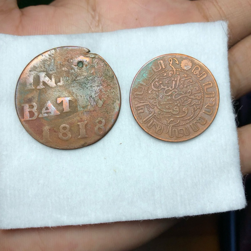 Koin Indie Batav 1818 dan Nederlad indie 1920