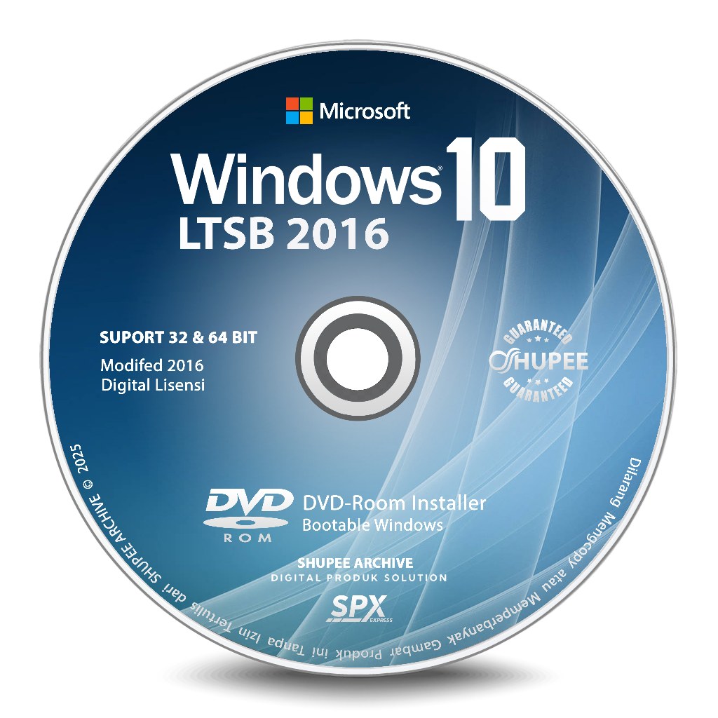 Bisa COD - DVD Microsoft Windows 10 Enterprise LTSB 2016 32-Bit dan 64-Bit