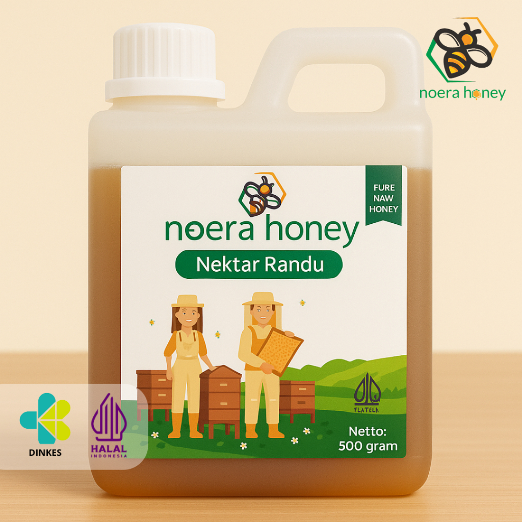 

Noera Honey - Madu Asli Murni 500gr Nektar Randu 100% Alami Pure Natural Raw Honey