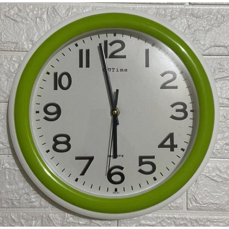 Jam Dinding Bulat Minimalis Polos Ontime 767