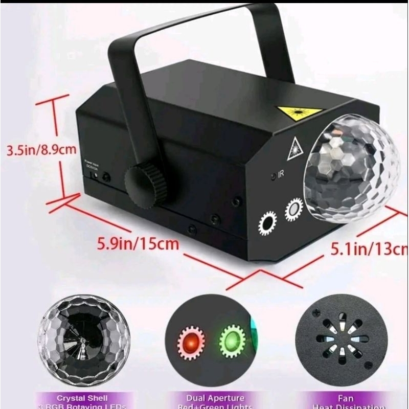Mutiaradstore Laser Party Led Lampu Laser Disco