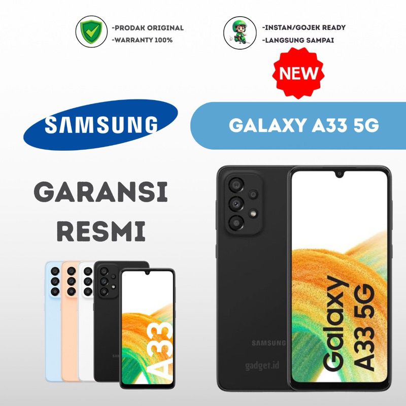 Samsung galaxy A33 5G 8/128 8/256 garansi resmi samsung sein indonesia 1 th segel samsung
