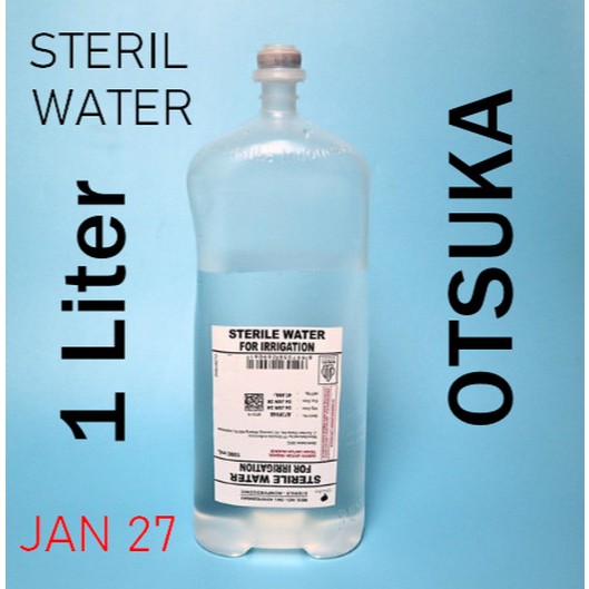 Steril Water For Irrigation 1000 mL/Botol / Cairan Steril 1 Liter / Air Steril 1 Liter / Larutan Ste