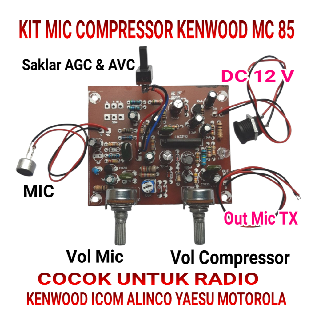 KIT MIC COMPRESSOR KENWOOD MC85