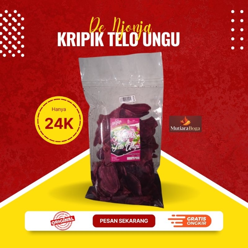 

Kripik Telo Ungu (Ubi Ungu) 200 gr merek De Njonja