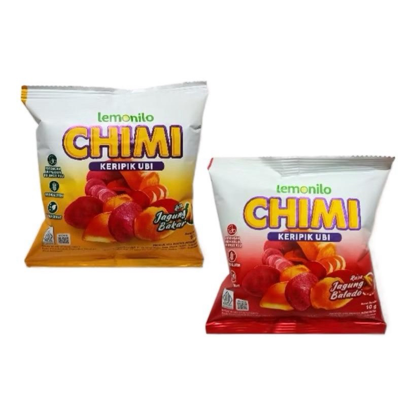 

Chimi keripik ubi lemonilo jagung bakar balado @10g