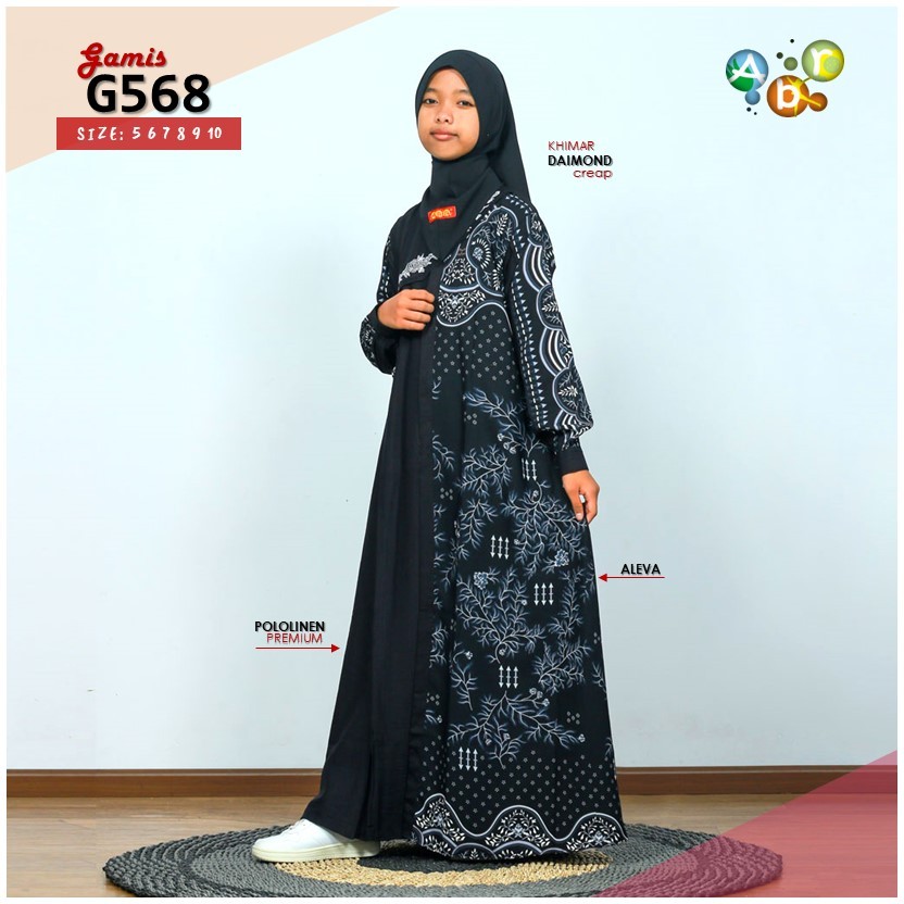 Syiffa - 568 - Gamis Anak ABR - Gamis Perempuan - Gamis berkualitas - Model Terbaru - Fashion Muslim