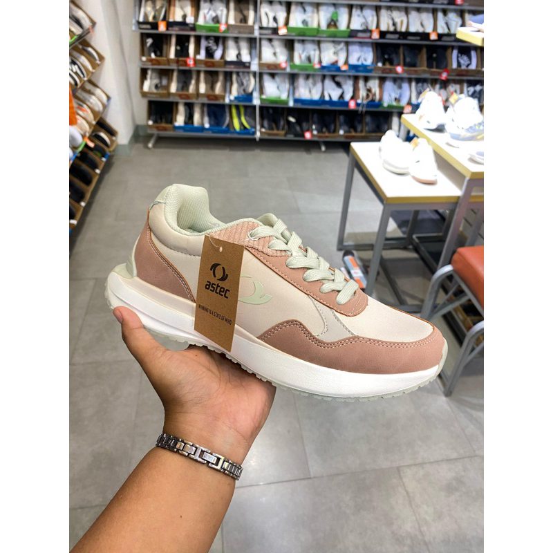 ❗️SALE Payless Astec Womens Lycra Walking Sneakers - Dusty Pink