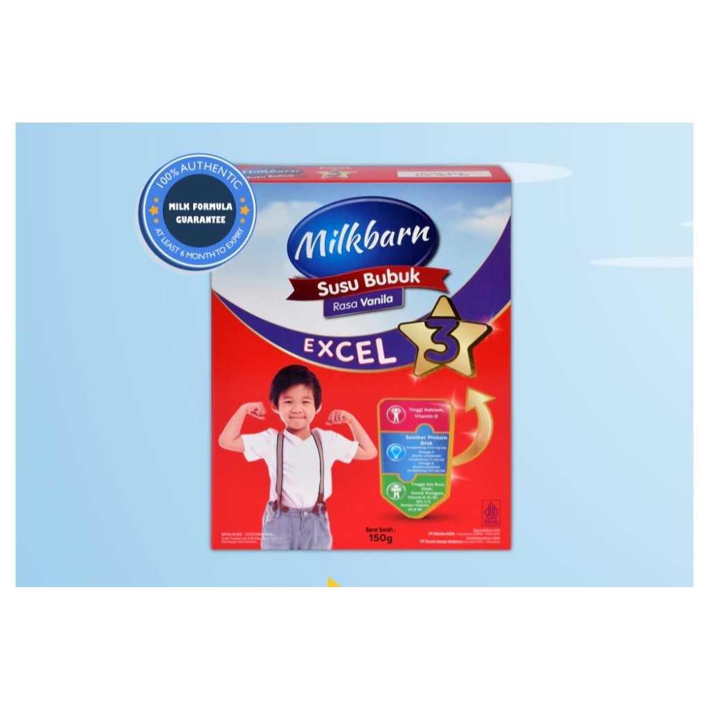 

MILKBARN Susu Bubuk Rasa Vanila Excel 3 Kemasan 400gr