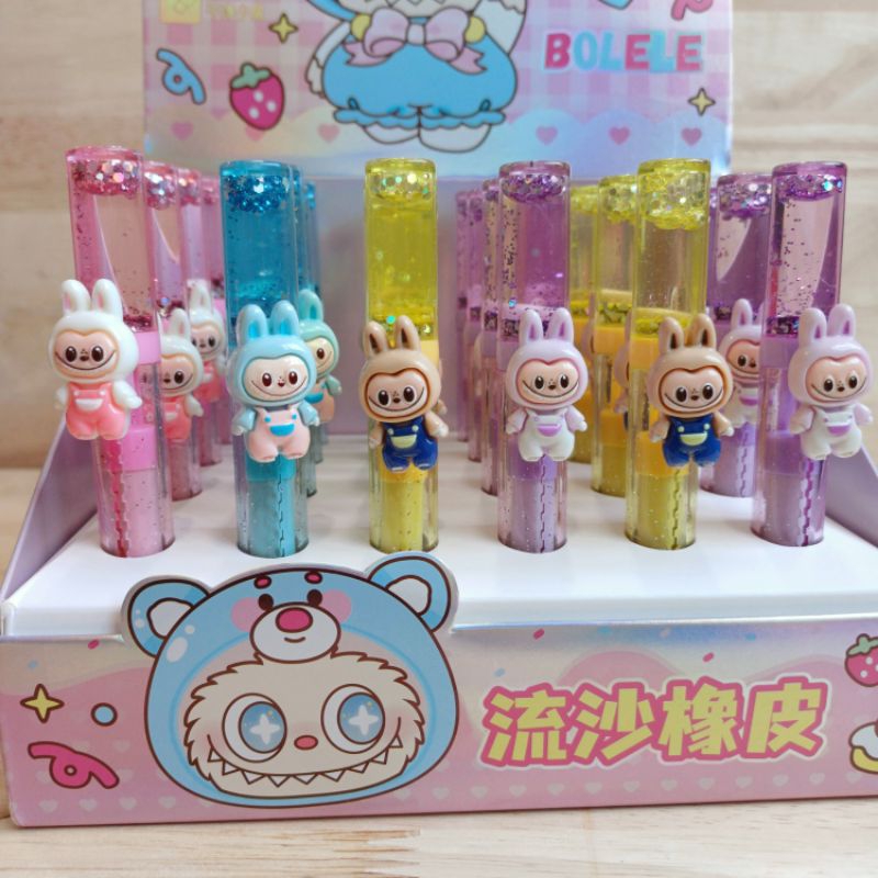 

Penghapus geser slide air glitter LABUBU 2818A8